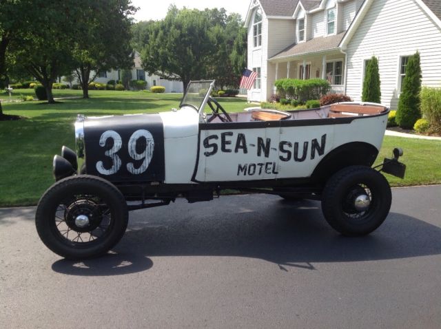 1929 White with black lettering Ford Other Convertible
