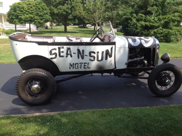 1929 White with black lettering Ford Other Convertible