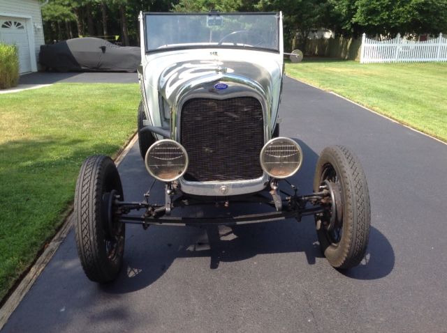 1929 White with black lettering Ford Other Convertible