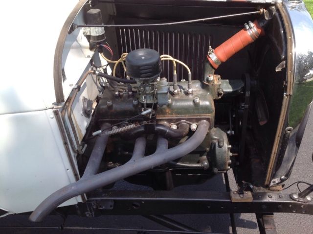 1929 White with black lettering Ford Other Convertible