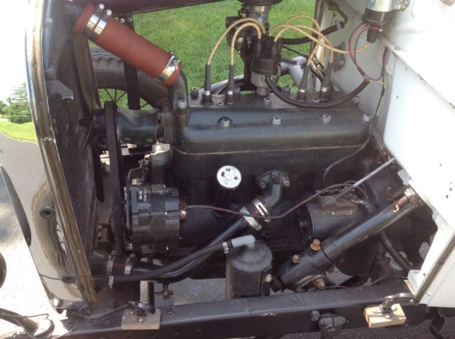 1929 White with black lettering Ford Other Convertible