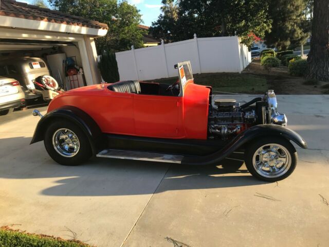 1929 Orange Ford Roadster Convertible