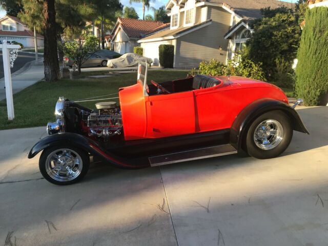 1929 Orange Ford Roadster Convertible