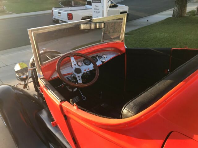 1929 Orange Ford Roadster Convertible