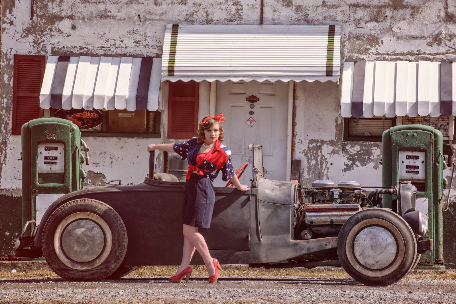 1929 Gray Ford Model A Convertible