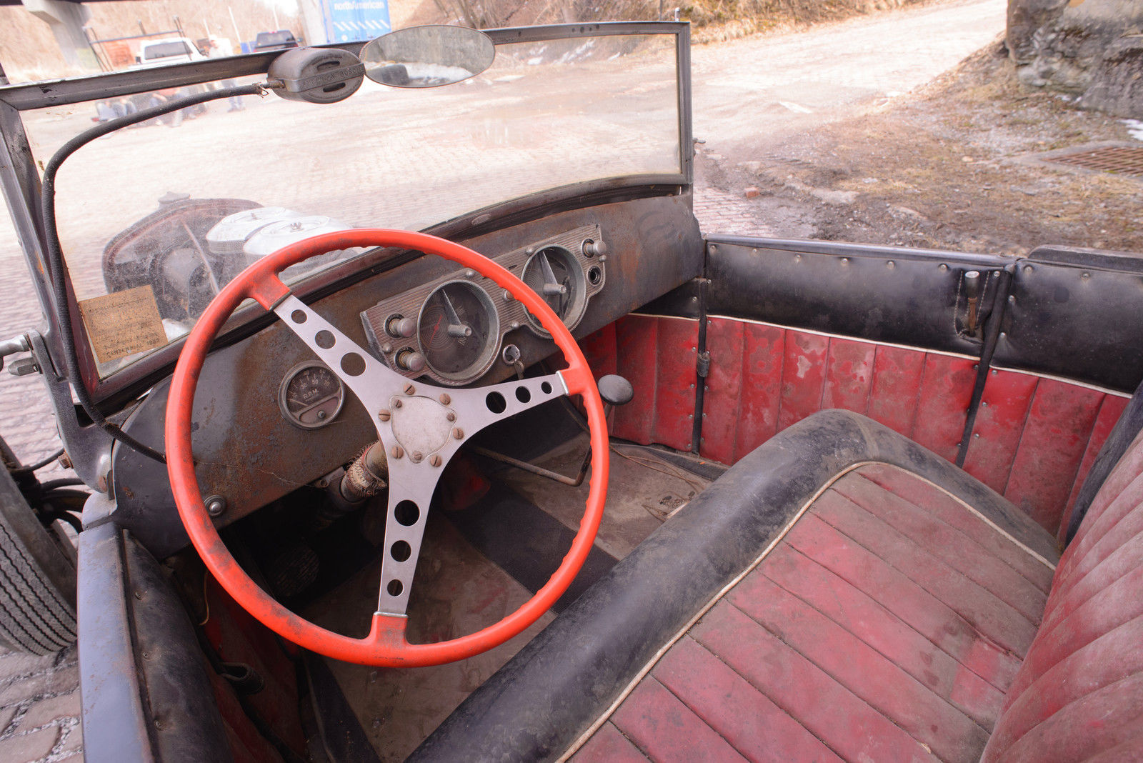 1929 Gray Ford Model A Convertible
