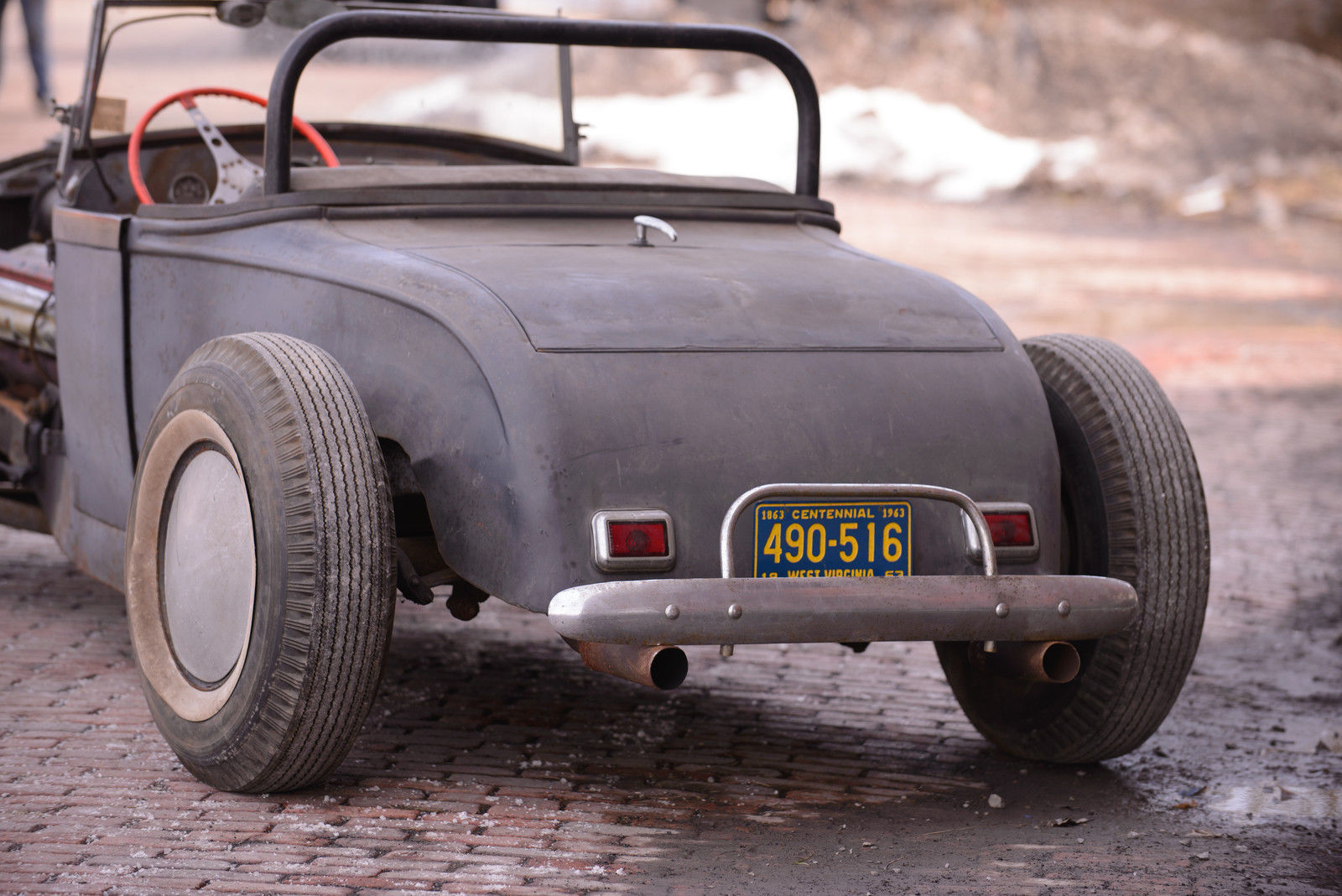 1929 Gray Ford Model A Convertible