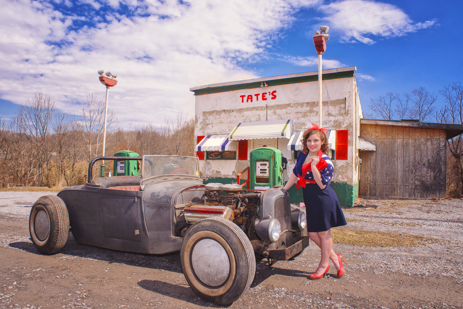 1929 Gray Ford Model A Convertible
