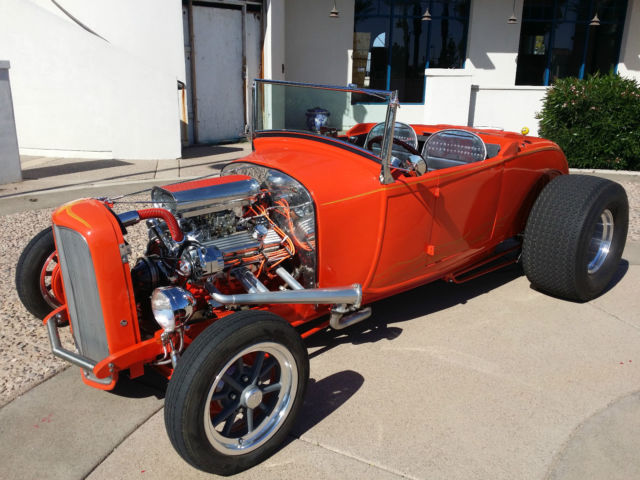 1929 Orange Ford Roadster Coupe