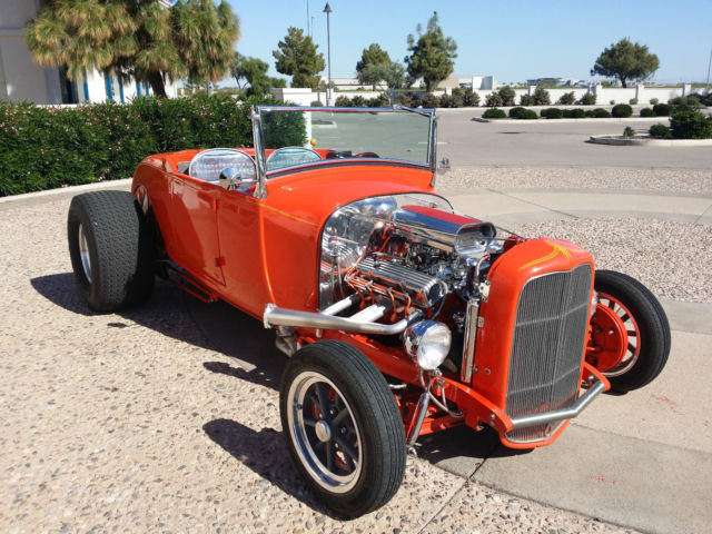 1929 Orange Ford Roadster Coupe
