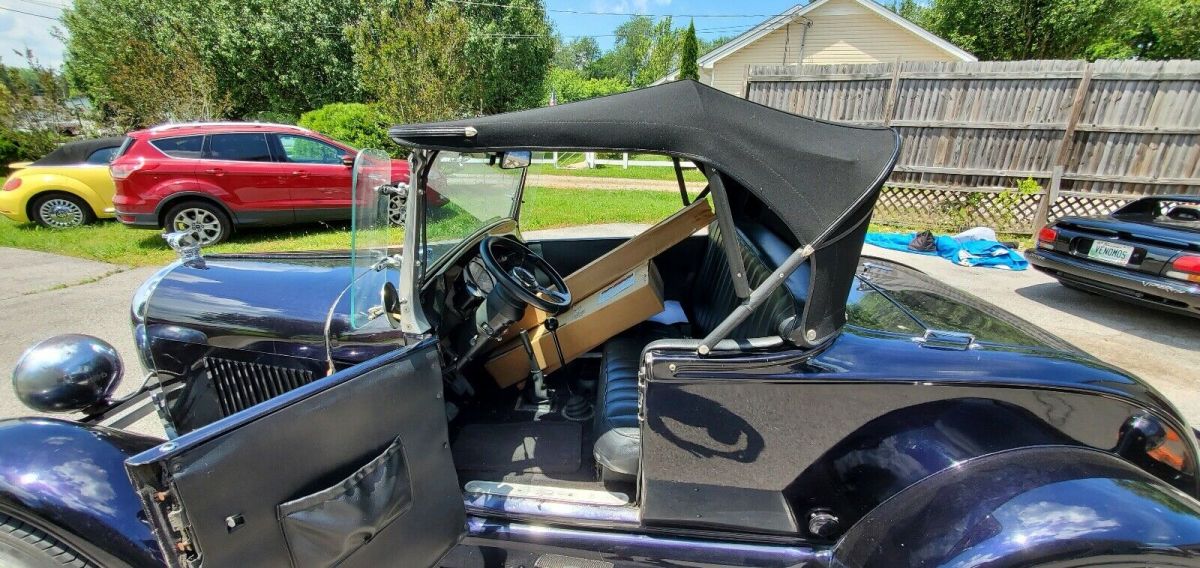 1929 Black Ford Roadster Convertible