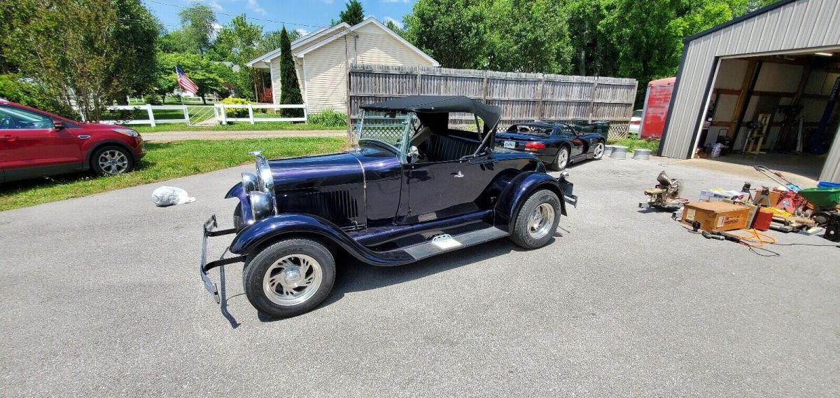 1929 Black Ford Roadster Convertible