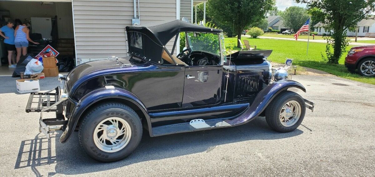 1929 Black Ford Roadster Convertible