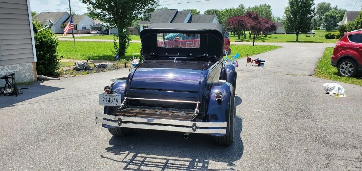 1929 Black Ford Roadster Convertible