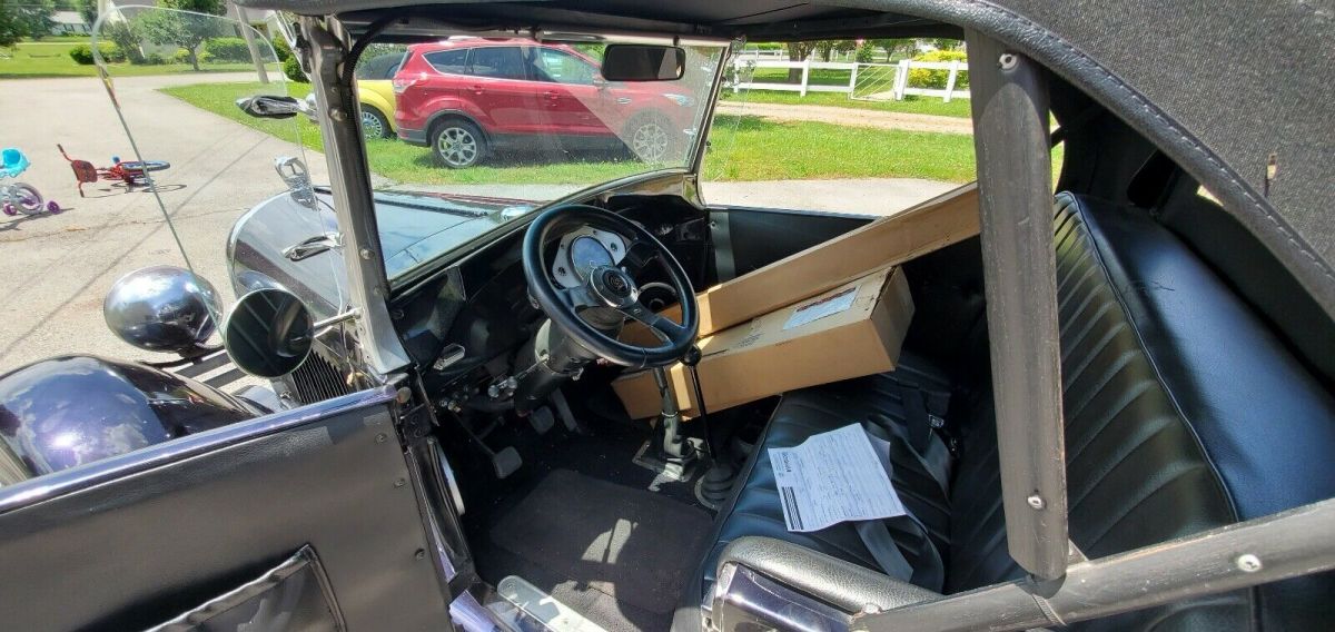 1929 Black Ford Roadster Convertible