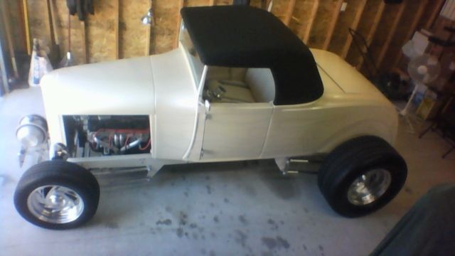 1929 White Ford Roadster Convertible