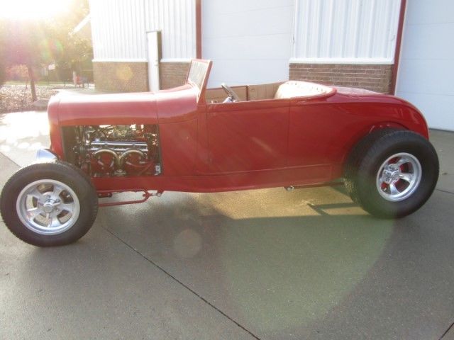 1929 Red Ford Roadster --