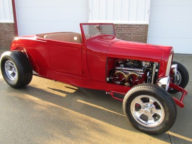 1929 Red Ford Roadster --