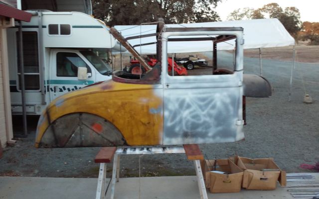 1929 Yellow Ford Model A