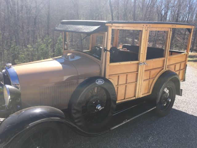 1929 Tan Ford Model A Wagon