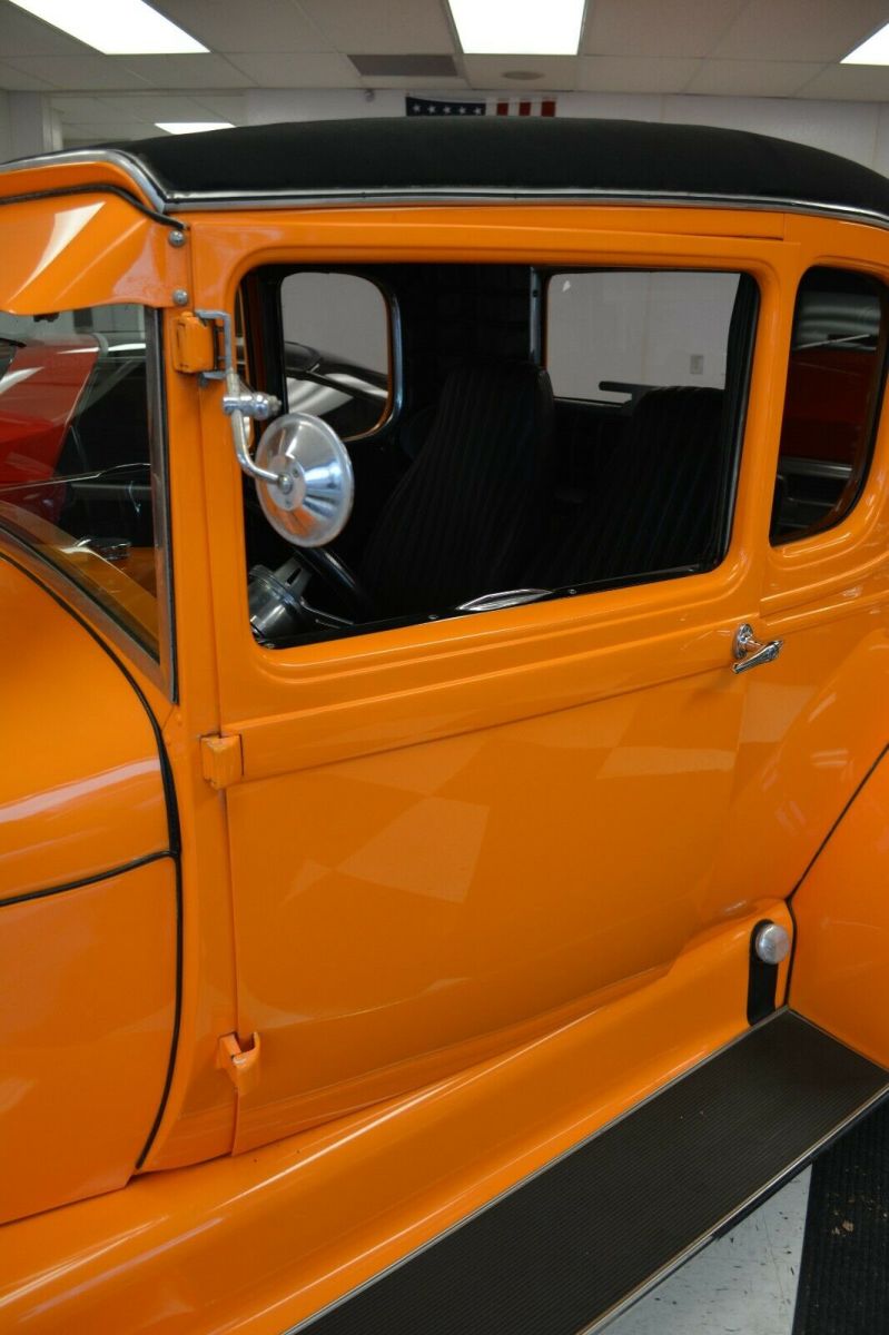 1929 Orange Ford Model A Coupe