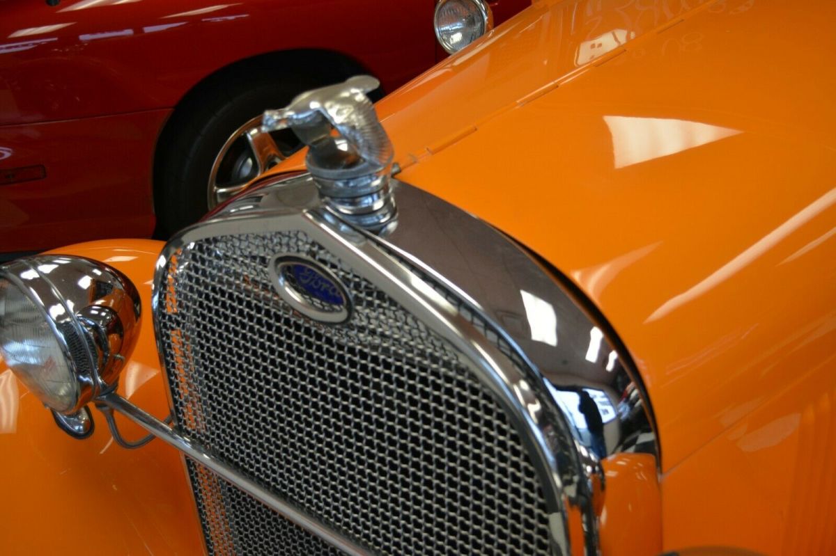 1929 Orange Ford Model A Coupe