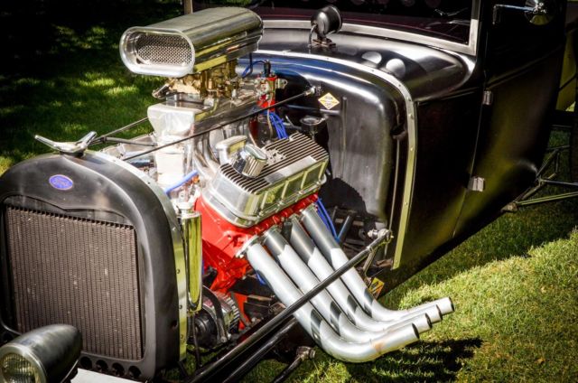 1929 Satin Black Ford Modified Model-A Pickup