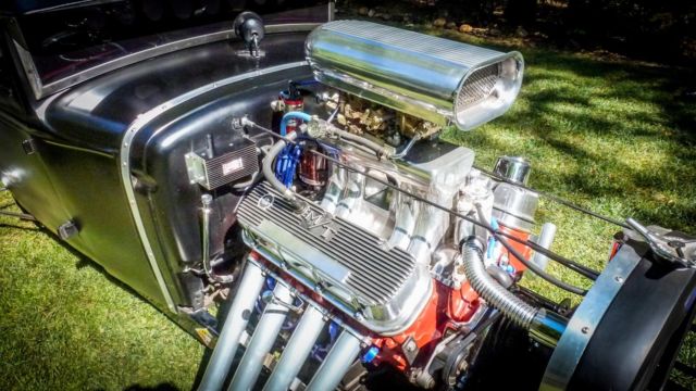 1929 Satin Black Ford Modified Model-A Pickup