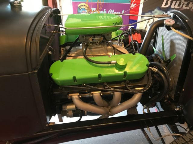 1929 hot rod black Ford Model A