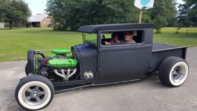 1929 hot rod black Ford Model A