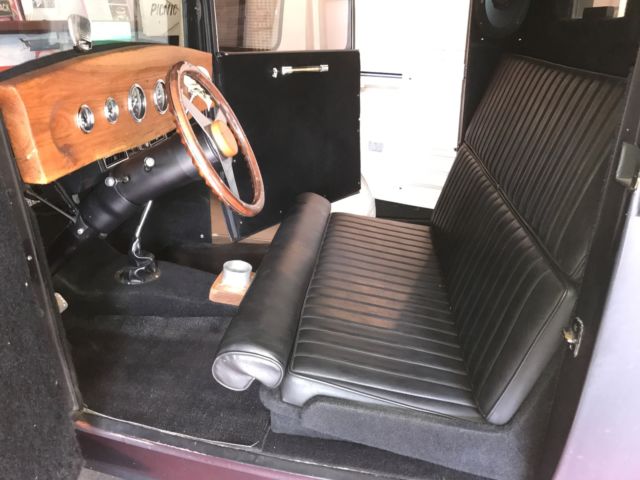 1929 hot rod black Ford Model A