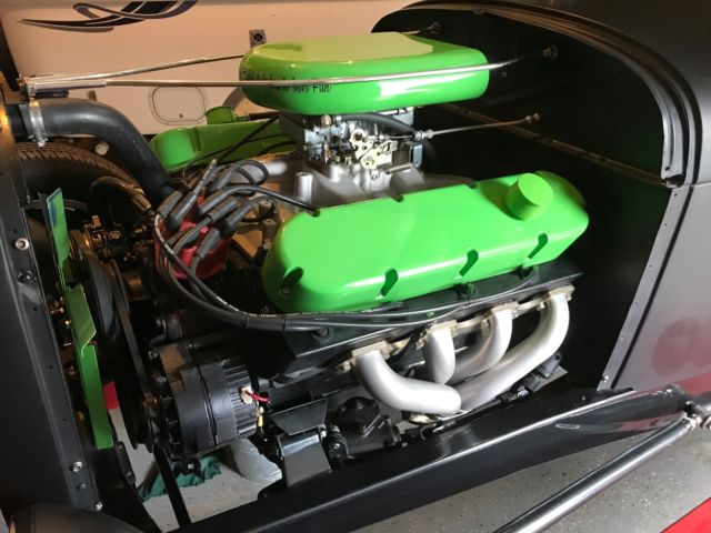 1929 hot rod black Ford Model A