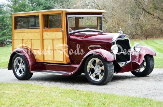 1929 Maroon Ford Other Woody