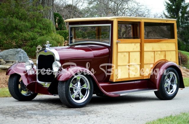 1929 Maroon Ford Other Woody