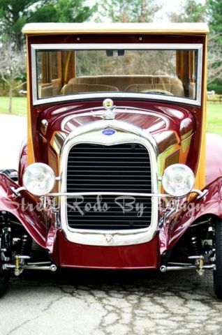 1929 Maroon Ford Other Woody