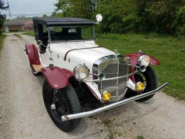 1929 White Mercedes-Benz Gazelle Convertible