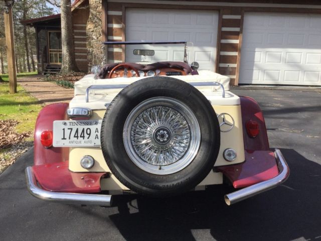 1929 Burgundy/ cream/ off white Mercedes-Benz Other Roadster