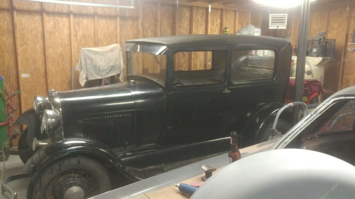 1929 Black Ford Model A Sedan
