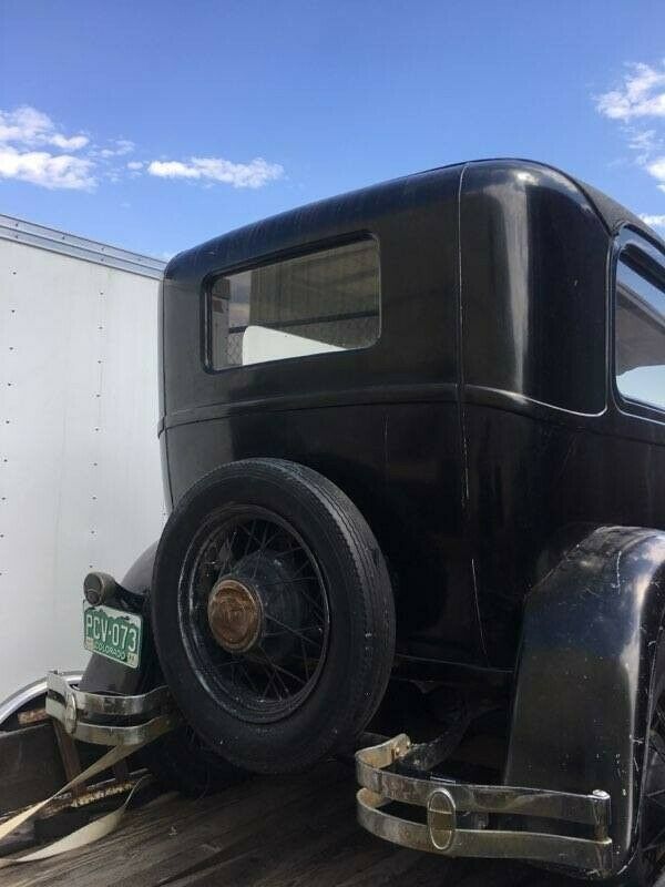 1929 Black Ford Model A Sedan