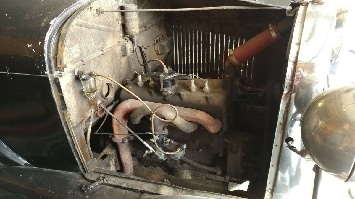 1929 Black Ford Model A Sedan