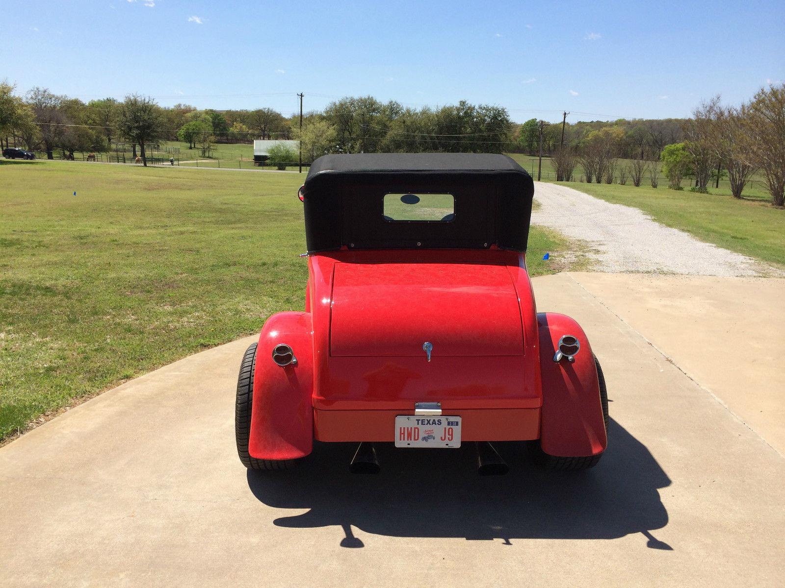 1929 Old Candy Apple Red Ford Model A Coupe