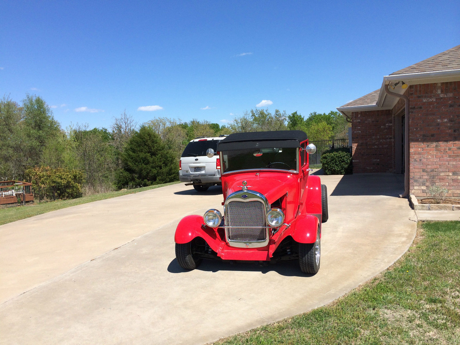 1929 Old Candy Apple Red Ford Model A Coupe