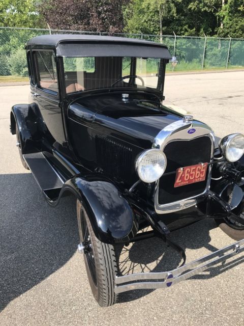 1929 Black Ford Model A Coupe