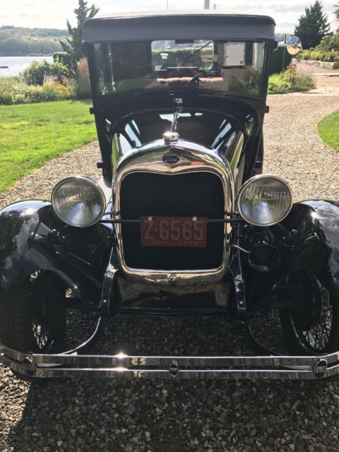 1929 Black Ford Model A Coupe