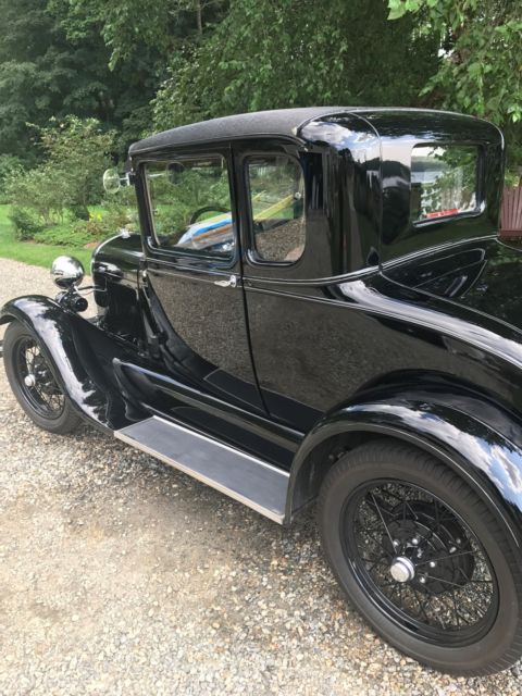 1929 Black Ford Model A Coupe