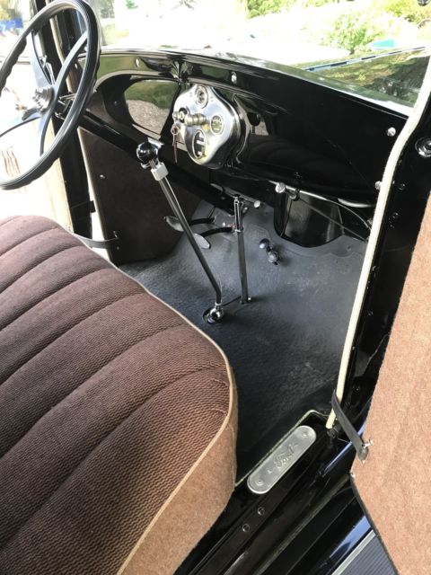 1929 Black Ford Model A Coupe