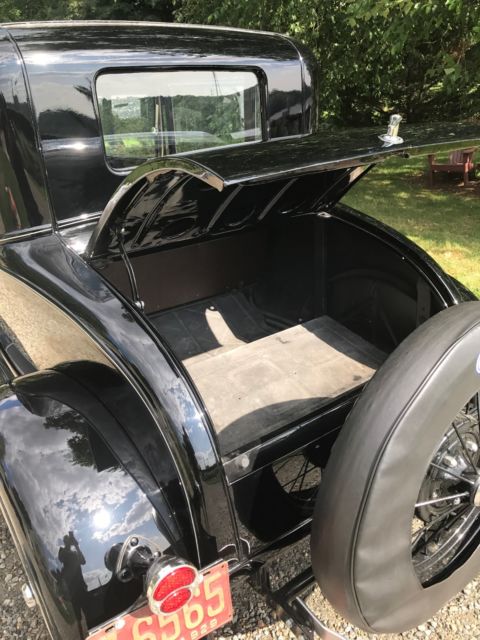 1929 Black Ford Model A Coupe