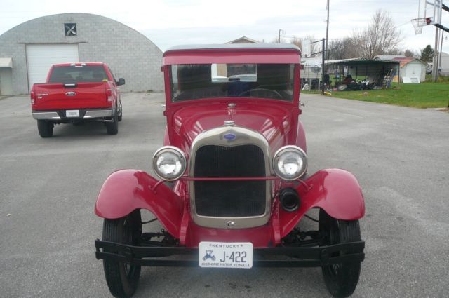 1929 Red Ford Model A Coupe