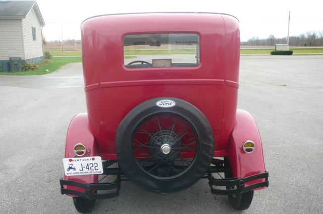 1929 Red Ford Model A Coupe