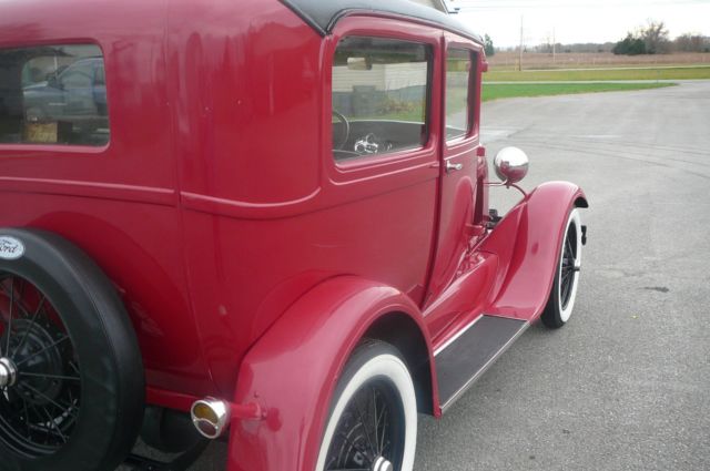 1929 Red Ford Model A Coupe